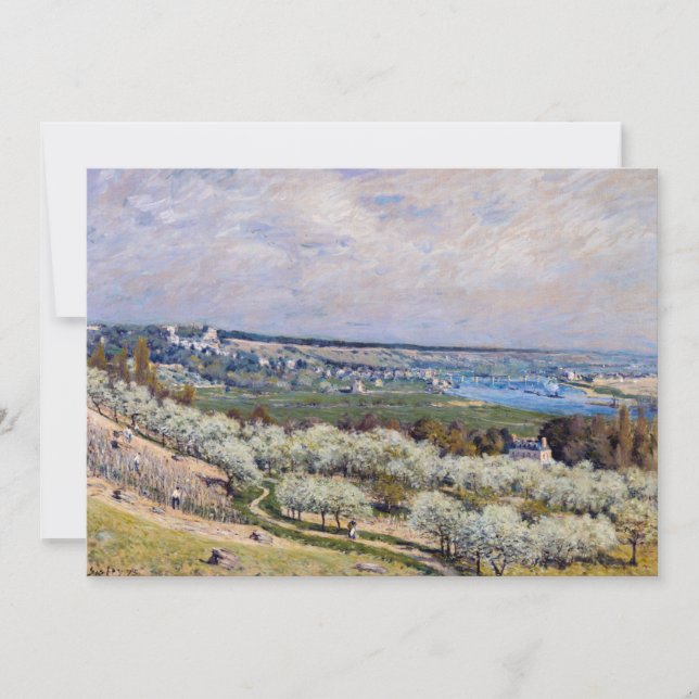 Invitation Alfred Sisley - Terrasse à Saint-Germain, Printemp (Devant)