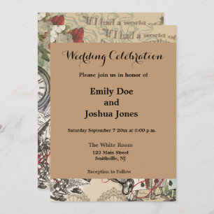 Invitation Alice à Wonderland