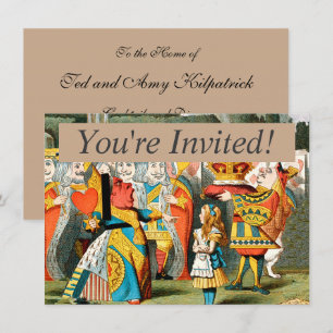 Invitation Alice à Wonderland