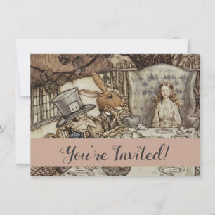Invitation Alice Anniversaire Anniversaire Fête de la haine d