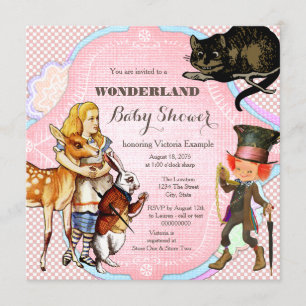 Invitation Alice au pays des merveilles