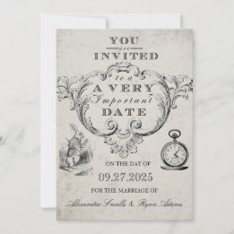 Invitation Alice au pays des merveilles