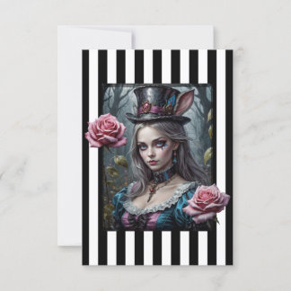 Invitation Alice au pays des merveilles