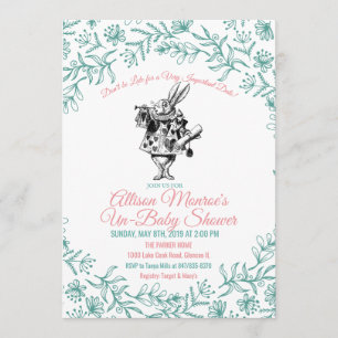 Invitation Alice au pays des merveilles Baby shower Invitatio