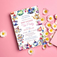 Alice au pays des merveilles baby shower tea party