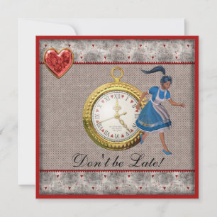 Invitation Alice au pays des merveilles Baby showers Invitati