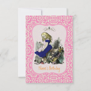 Invitation Alice au pays des merveilles CHANGER DE COULEUR - 