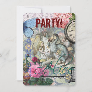 Invitation Alice au pays des merveilles Dodo Classic