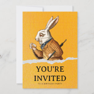 Invitation Alice Au Pays Des Merveilles Fête D'Anniversaire D