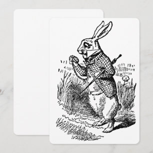 Invitation Alice au pays des merveilles Regarder le lapin bla