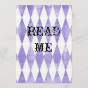 Invitation Alice dans l'invitation de douche du pays des