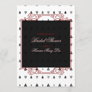 Invitation Alice dans l'invitation de Fête de la mariée du