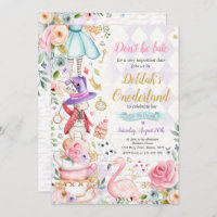 Alice dans ONEderland Anniversaire Whimsical Tea P