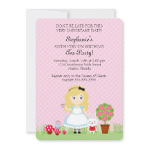 Alice et sa soirée thé