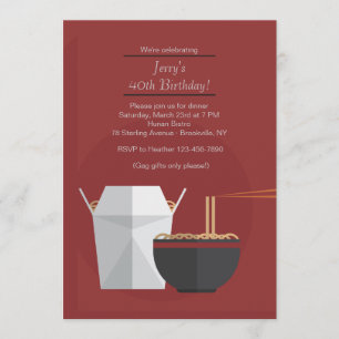 Invitation alimentaire orientale