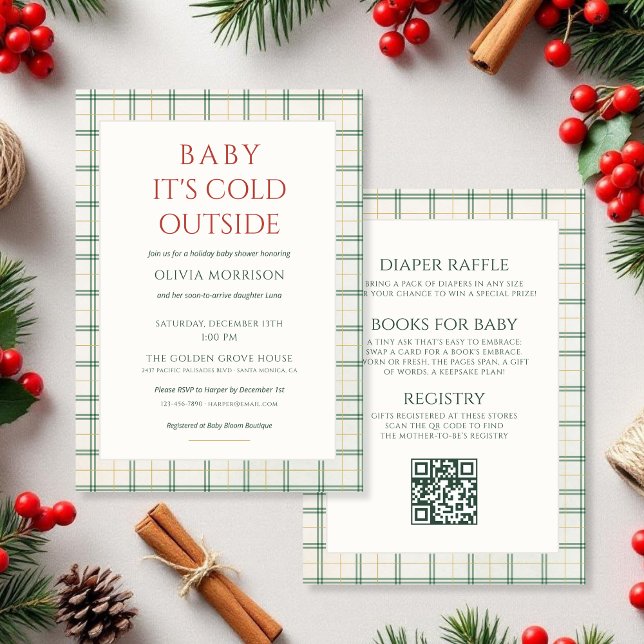 Invitation All in One Baby It's Cold Outside Baby Shower (Créateur téléchargé)