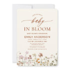 All in One Fleur sauvage Baby in Bloom Baby shower