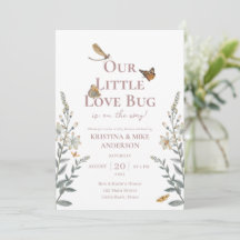 All in One Little Love Baby shower de bug Invitati