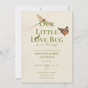 Invitation All in One Little Love Baby shower de bug Invitati