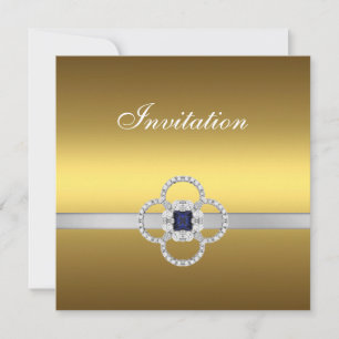 Invitation All Occasions Gold Silver Jewel
