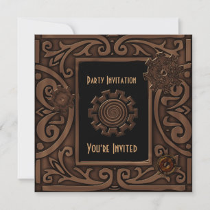 Invitation All Occasions Zizzago Steampunk Design