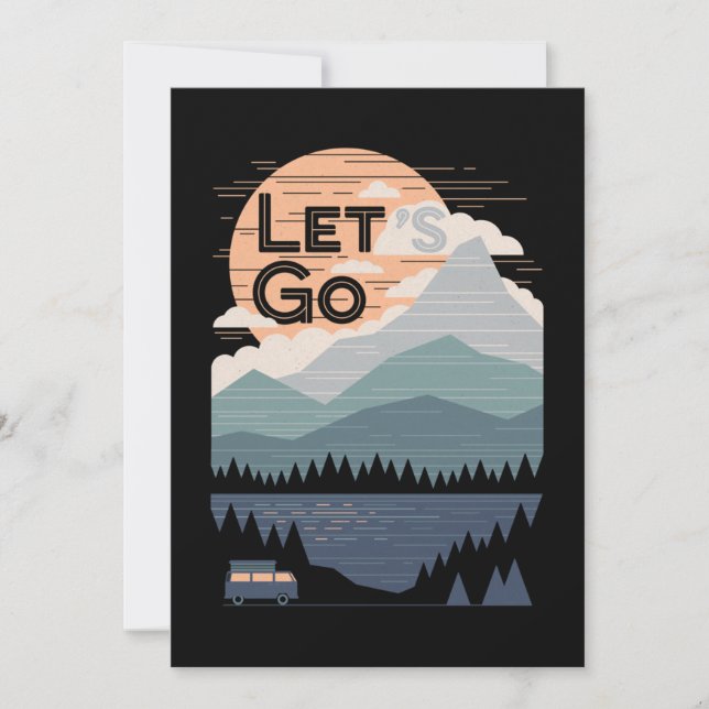 Invitation Allez Camping, Go Camp (Devant)