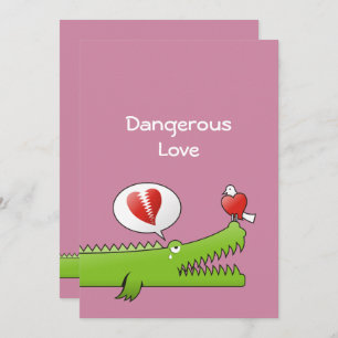 Invitation Alligator en amour