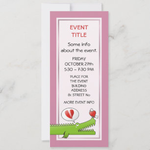 Invitation Alligator en amour