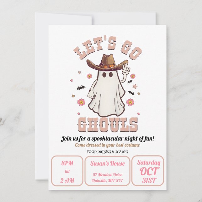 Invitation Allons Ghouls (Devant)