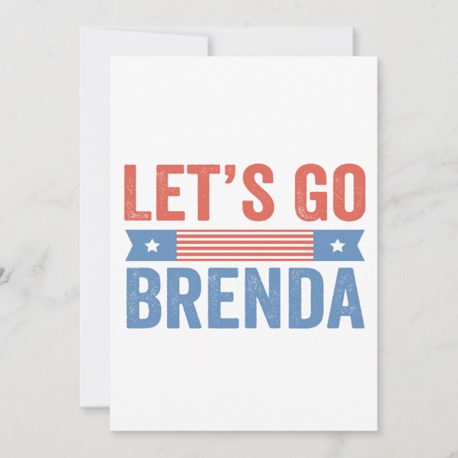 Invitation Allons-y Brenda Élection Américaine  (Devant)