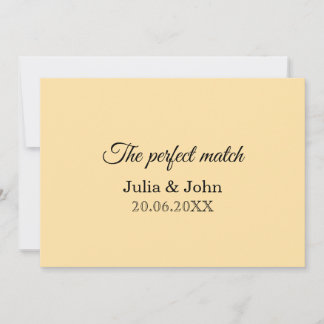 Invitation Allumettes Mariage Perfect Match – Édition Premium