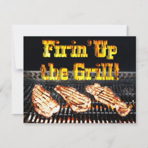 Invitation Allumez le Grill ! Fête BBQ