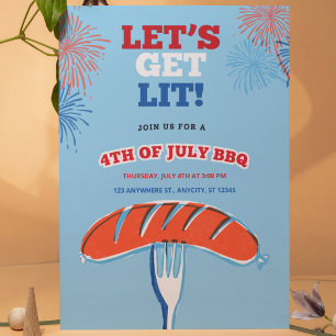 Invitation Allumons le feu ! BBQ du 4 juillet