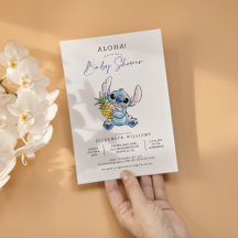 Aloha Baby shower d'aquarelle Disney