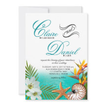 Aloha Beach Wedding Plumeria Frangipani Nautilus