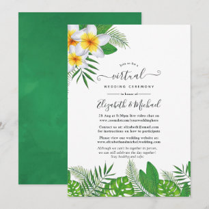 Invitation Aloha Luau Mariage virtuel Hawaiian Aloha Luau