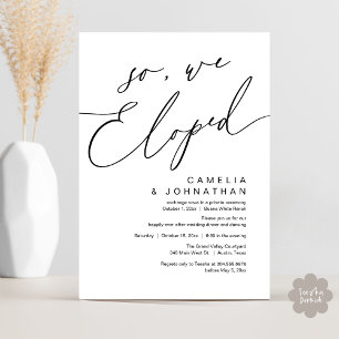 Invitation Alors, Nous Avons Été Moderne Romantique Dîner Mar