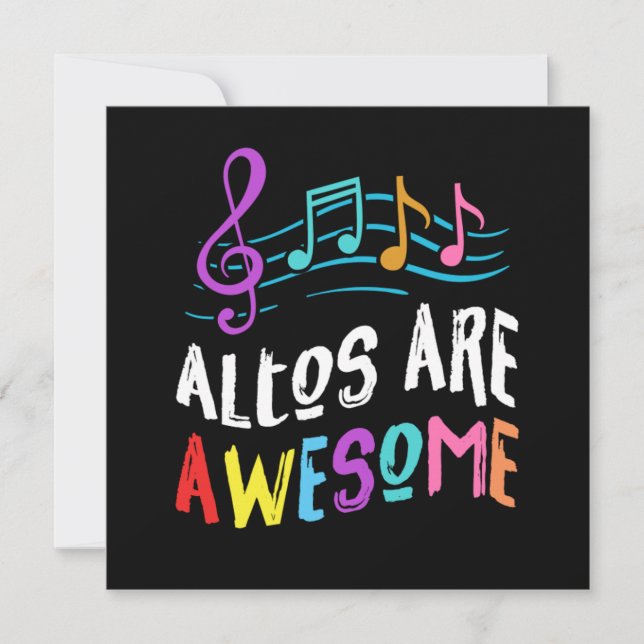 Invitation Altos Sont Magnifiques Chorale Chanteur Chanter Mu (Devant)