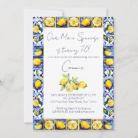 Amalfi Positano tuiles bleues citrons fête d'anniv