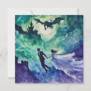 Invitation Amateurs de vol - Peinture aquarelle