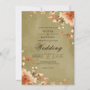 Invitation Amber Blossom Mariage