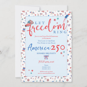 Invitation America 250 Patriote Faisons Sonner la Liberté 4 j