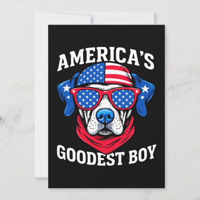 Invitation America’s Goodest Boy Dog (Devant)
