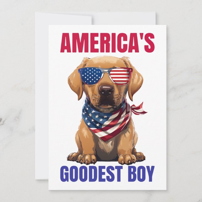 Invitation America’s Goodest Labrador (Devant)