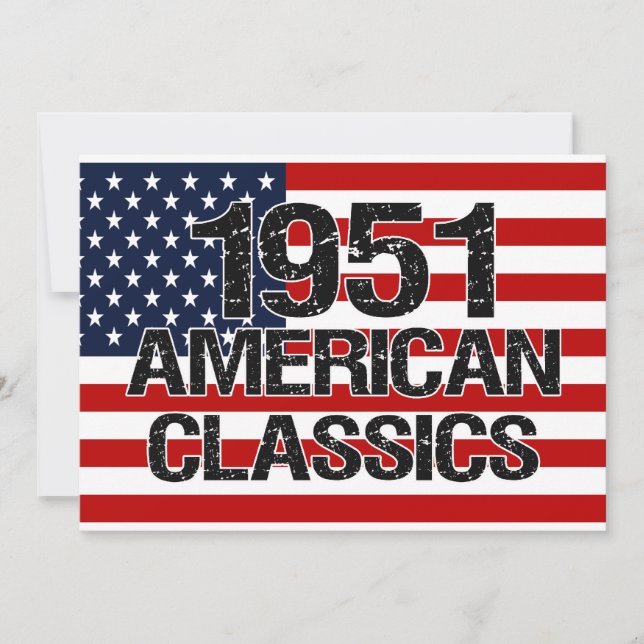 Invitation américaine de 1951 classiques (Devant)