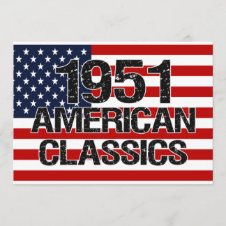 Invitation américaine de 1951 classiques