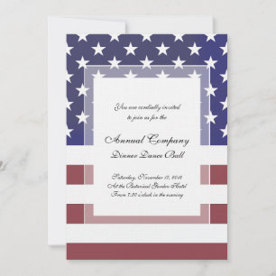 Invitation American Patriot Classic Stars and Stripes US Drap