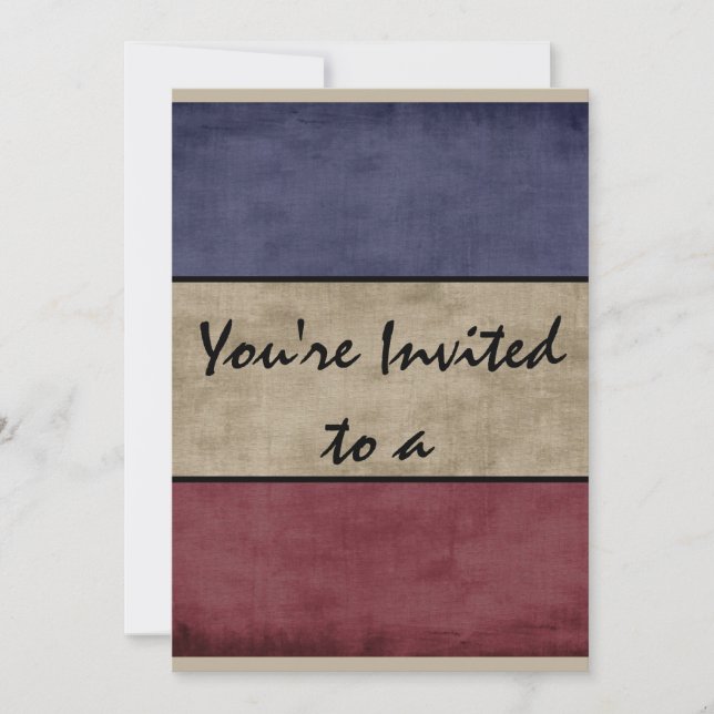 Invitation Americana Vous Êtes Invité À Une Fête Personnalisé (Devant)