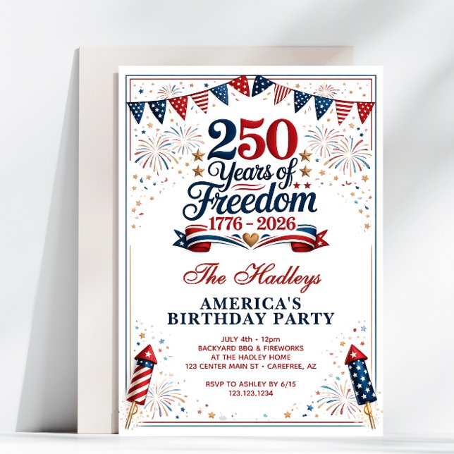 Invitation America's 250th Anniversary (Créateur téléchargé)