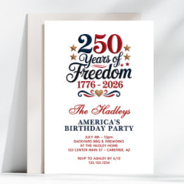 Invitation America's 250th Birthday Party